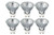 (Pack Of 6) 50MR16/GU10-50 Watt - Flood - GU10 (Twist & Lock) Base - 120V - MR16 Light Bulb 50W MR16