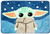 Jay Franco Star Wars The Mandalorian Blue Space Tufted Polyester Bath Rug, Kids Bath Features Baby Yoda Grogu (Official Star Wars Product)