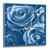 3dRose LLC Close Up of Dreamy Muted Cobalt Blue Rose Bouquet 10 by 10-Inch Wall Clock