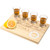 Yaomiao 5 Pcs Tequila Gifts Including 4 Pcs Clear Tequila Shot Glasses Funny Tequila Shot Glasses Holder Tequila Shot Board Serving Tray with Salt Rim for Beer Birthday Margarita Whiskey Alcohol Party