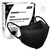 XDX KN95 Face Masks Small Size, 25 Pack 5-Ply Layer Breathable Disposable Face Masks with Elastic Ear Loops Protection Against Air Pollution Individually Wrapped Breathable Black Face Masks, Not for Adults