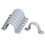 Kyuionty 30 PCS 3/4 Inch PVC Pipe Straps, 2 Holes Conduit Straps Plastic U Shape Tube Strap Clamp PVC Pipe Mounting Bracket for Water Pipe Cables Tube