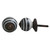 Indian Shelf 12 Pieces Drawer Hardware Knobs | Swirl Stripe Dresser Knob | Dresser Pulls and Knobs Vintage Black | Modern Kitchen Cabinet Pulls Ceramic | Kitchen Cupboard Knobs | Bulk Cabinet Knobs