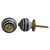 Indian Shelf 10 Pieces Hardware Knobs | Swirl Stripe Cabinet Drawer Knobs | Black Vintage Drawer Knobs | Ceramic Dresser Door Knobs | Pulls and Knobs for Cabinets and Drawers | Bar Pulls for Cabinets