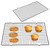 Baking Cooling Racks, 16 x 16 Nonstick Wire Baking Rack with Handle fits Half Sheet Pan for Cooking, Roasting, Grilling, Drying, Metal Mesh Cookie Rack