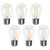 ROMANJOY 6 Pack S14 LED Replacement Bulbs, Shatterproof String Light Bulbs, 2200K Non-Dimmable, 2W Equivalent to 20W, E26 Base LED Edison Light Bulbs for Outdoor Patio Garden Vintage Lights