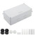 LeMotech Junction Box with Reserved Holes ABS Plastic Electrical Box IP65 Waterproof Dustproof Project Enclosure for Electronics White 7.9 x 3.9 x 2.8 inch