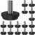 16 Pack 5/16-18 Stainless Steel Screw-in Furniture Levelers, Adjustable Furniture Levelers Screw in Threaded,Threaded Leveling Feet Glides for Table, Chair, Furniture Legs
