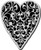 STAMPENDOUS Cling Stamp, Ornate Heart