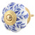 Indian Shelf 6 Pack Nursery Knobs for Dresser|Floral Kitchen Cabinet Pulls & Knobs|Blue Drawer & Cabinet Pulls|Ceramic Western Door Knobs|Door Knobs Kitchen Cabinets|Kids Knobs for Dresser Drawers