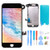 Srinea Screen Replacement for iPhone 7 4.7'' Black, LCD Display Touch Screen with Front Camera, Proximity Sensor, Ear Speaker, Digitizer Frame Assembly and Full Repair Kit for iPhone 7