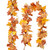 Fomlily 2 Pack Maple Leaf Fall Garland Clearance, Hanging Vine Garland Artificial Autumn Foliage Garland Thanksgiving Decor for Home Wedding Fireplace Party Christmas,5.9Ft/Piece (Yellow)