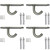 MIMOBEI Stainless Steel Ceiling Hooks Heavy Duty,240Lbs Ceiling Anchor Heavy Duty, Ceiling Hooks for Hanging Lights, Plants, Ceiling Fan, Swing, Hammocks, Yoga Fitness Equipment(3.9Inch Open Hook)