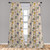 Ambesonne Botanical Window Curtains, Abstract and Floral Pattern on Pastel Background Romantic Summer Garden, Lightweight Decor 2-Panel Set with Rod Pocket, Pair of - 28" x 63", Beige Green
