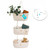 OrganiHaus White 3-Tier Wall Hanging Baskets for Organizing | Hanging Storage Basket | Over The Door Towel Basket | Wall Mounted Basket for Nursery Organization | Hanging Wall Baskets for Storage