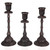 OwnMy Set of 3 Metal Taper Candle Holders Vintage Tall Taper Candlestick Holders, Elegant Taper Candle Stands Red Bronze Candle Holders for Dining Table Centerpieces Wedding Home Candlestick Decors OwnMy Set of 3 Metal Taper Candle Holders Vintage Tall Taper Candlestick Holders, Elegant Taper Candle Stands Red Bronze Candle Holders for Dining Table Centerpieces Wedding Home Candlestick Decors