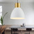 Industrial Pendant Light Fixtures, Vintage Pendant Lighting E26 E27 Base, Adjustable Hanging Light Fixtures, Farmhouse Pendant Lights Hanging Ceiling Lamp for Kitchen Island Dining Room (White)