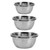 3Pcs Stainless Steel Rice Washing Strainer,Colander,Rice Sieve Rice Washing Filter Strainer Drainer Kitchen Cleaning Gadge,Kitchen Strainer for Rice, Vegetables and Fruit