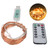 LED Outdoor String Lights,String Light, LED String Light Copper Wire 8 Lighting Modes Decorative USB Twinkle Star Light with Remote Control for Christmas Party