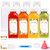 SUPERLELE 12oz Plastic Bottle with Caps, 8pcs, Refrigerator Juice Container with Lid, Reusable Container and Clear Beverage Bottle, Juice Bottles with Caps