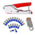 Coax Cable Crimper Tool kit,Coaxial Compression Cable Stripper Tool Wire Terminal with 20PCS F RG6 RG59 Connectors
