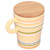 plplaaoo Ceramic Coffee Mug Wood Lid and Handle, Coffee Mug,450ml Coffee Cup Tea Drinking Mug Colorful Printing Ceramic Coffee Cups for Tea, Coffee,Cappuccino,Americano
