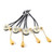 4pcs Universal Pull Switch,Fan Lamp Wall Light, Pull Chain Cord Switch Pull Switch Replacement Ceiling Fan Pull Chain, Ceiling Fan Pull Chain Lighting & Ceiling 250v 125v for Widely Used