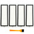 4 Pack Filters Replacement for Roborock S6 Pure/S6 MaxV/S6/S5/S5 Max/S4 Max/S4/E5/E4/E25/E20/E35 Robot Vacuum