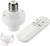 QIACHIP Remote Control Light Lamp Socket E26 E27 Bulb Base Holder, Wireless Light Switch Kit with Timer