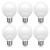 G25 LED Globe Light Bulbs Dimmable, LOHAS Bathroom Vanity Light Bulb 40-60W Equivalent, Daylight White 5000K, 500LM, Vanity Light Bulbs for Bathroom Makeup Mirror, E26 Base, UL Listed, 6 Pack
