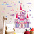 Rainbow Cloud Fairy Tale Princess Castle Wall Stickers for Kids Room Home Decor Girls Princess Bedroom Art Decorative Stickers (CB0001)