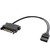 SATA Power Adapter Cable, SATA Power 15-Pin Male to SATA 6-Pin Slimline Power Adapter Cable UIInosoo for DVD Drive Power Supply, 8 Inch