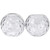 Rivqahra 2 Pack Clear Hammered Glass Globe Shade Replacement Globe & Cover for Lighting Fixture, 5.9" Diameter, Vanity Globe Lamp Shade for Wall Sconces Chandelier Pendant Light, 1-5/8 inch Fitter