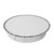 Restaurantware LIDS ONLY: Foil Lux Paper Lids For 9 Inch Aluminum Pans, 100 Round Foil Board Lids - Pans Sold Separately, Flat Design, Foil-Laminated White Paper Lids