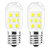 LED Microwave Light Bulb Over Stove Appliance 8206232A 40W Incandescent Equivalent, E17 LED Bulb Dimmable for Refrigerator, Range Hood, 3W 380LM Daylight White 6000K, T7 Intermediate Base, Pack of 2