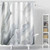 MitoVilla Grey Shower Curtain Set 72 x 78, Abstract Marble Long Shower Curtain, Luxury Fabric White Grey Shower Curtain 78 inch Long, Modern Wave Shower Curtain for Bathroom Decor