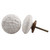 Indian Shelf 4 Pack Knobs for Dresser Drawers|Solid Dresser Knobs Nursery|White Pull Knobs for Cabinets & Drawers|Ceramic Kitchen Pulls for Cabinets|Shabby Chic Knobs|Bathroom Cabinet Door Knobs