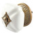 Indian Shelf 2 Pack Knobs for Dresser Drawers|Square Decorative Dresser Knobs|White Pulls & Knobs for Cabinets & Drawers|Ceramic Cabinet Pulls Vintage|Knob Hardware|Bathroom Knobs for Cabinets
