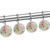 Shower Curtain Hooks, Rust Proof Shower Curtain Rings for Bathroom, Decorative Shower Curtain Hooks Hangers for Shower Curtain Rod, Happy Easter Cartoon Egg Bird