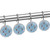 Shower Curtain Hooks, Rust Proof Shower Curtain Rings for Bathroom, Decorative Shower Curtain Hooks Hangers for Shower Curtain Rod, Cartoon Panda Animal