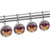 Shower Curtain Hooks, Rust Proof Shower Curtain Rings for Bathroom, Decorative Shower Curtain Hooks Hangers for Shower Curtain Rod, Cartoon Corgi Merry Christmas Snowflakes