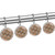 Shower Curtain Hooks, Rust Proof Shower Curtain Rings for Bathroom, Decorative Shower Curtain Hooks Hangers for Shower Curtain Rod, Modern Abstract Art Circular Leaves Flower