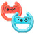 Joy-Con Wheel for Nintendo Switch Controller [ 2-Pack], TJS Steering Wheel Accessory Attachment, Wheel Grip for Use with Nintendo Switch Joy-Con Controllers (Blue and Red) (Blue/Red)