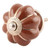 Indian Shelf 4 Pack Fancy Knobs|Pumpkin Solid Knobs for Cabinets & Drawers|Brown Knobs for Dresser Drawers Kids|Ceramic Knobs Dresser|Kitchen Drawer Pulls & Knobs|Kitchen Cabinet Drawer Pulls
