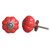 Indian Shelf 4 Pack Knobs & Pulls for Cabinets|Pumpkin Solid Bedroom Dresser Drawer Pulls|Red Door Knobs Vintage|Ceramic Decorative Cabinet Door Knobs|Drawer Knobs Vintage|Dresser Hardware Knobs