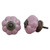 IndianShelf 2 Pieces Kitchen Cabinet Hardware Knobs | Pumpkin Solid Farmhouse Knobs for Dresser Drawers | Pink Modern Knobs for Dresser | Ceramic Farmhouse Cabinet Knobs and Pulls | Draw Pulls | Knob