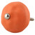 Indian Shelf 2 Pieces Decorative Knob | Solid Kitchen Cabinet Knob | Orange Knobs for Drawers | Ceramic Nursery Knobs for Dresser | Bathroom Knobs and Pulls | Kitchen Pulls for Cabinets