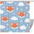 KQNZT Shower Curtains for Bathroom, Fabric Shower Curtain with Hooks, Stylish Modern Curtain, Bath Decor, Cartoon Fox