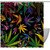 KQNZT Shower Curtains for Bathroom, Fabric Shower Curtain with Hooks, Stylish Modern Curtain, Bath Decor, Colored Leaves Abstract Art