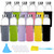 CUCUMI 12pcs 18oz Glass Water Bottles with Sleeves and Stainless Steel Lids, Reusable Glass Juice Bottles Bulk with Funnel, Stickers, Brush and Replaceable Caps for Storing Beverages Juice, Kombucha